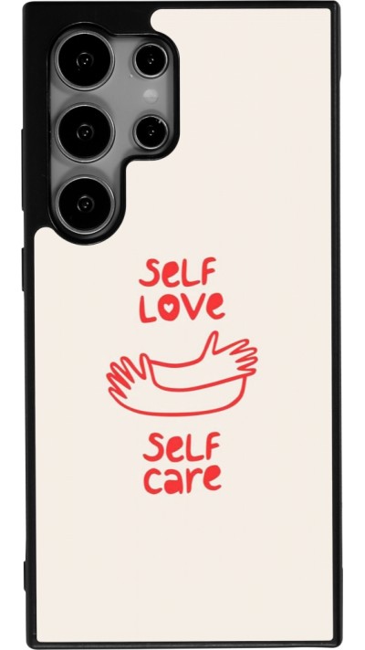 Samsung Galaxy S24 Ultra Case Hülle - Silikon schwarz Saint Valentines Day 26 Self love self care