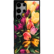 Samsung Galaxy S24 Ultra Case Hülle - Silikon schwarz Bouquet of tulips 2026