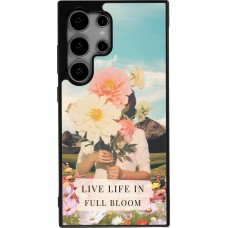 Samsung Galaxy S24 Ultra Case Hülle - Silikon schwarz Live life in full moon 2026