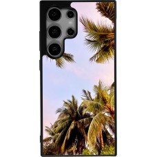 Samsung Galaxy S24 Ultra Case Hülle - Silikon schwarz Summer 2023 palm tree vibe