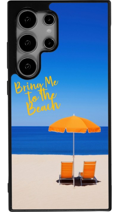 Samsung Galaxy S24 Ultra Case Hülle - Silikon schwarz Summer 2025 Bring me to the beach