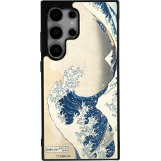 Coque Samsung Galaxy S24 Ultra - Silicone rigide noir Tableau art - La Grande Vague de Kanagawa - Hokusai