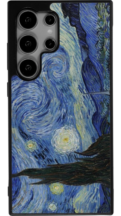 Coque Samsung Galaxy S24 Ultra - Silicone rigide noir Tableau art - La Nuit étoilée - Van Gogh