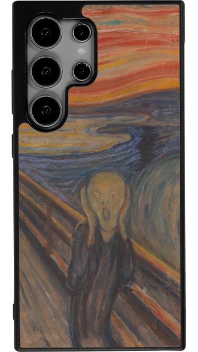 Coque Samsung Galaxy S24 Ultra - Silicone rigide noir Tableau art - Le Cri - Edvard Munch