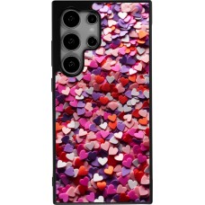 Samsung Galaxy S24 Ultra Case Hülle - Silikon schwarz Valentin 2025 Konfetti