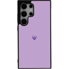 Samsung Galaxy S24 Ultra Case Hülle - Silikon schwarz Valentine 2023 purpule single heart