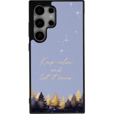 Samsung Galaxy S24 Ultra Case Hülle - Silikon schwarz Winter 25 Winter illustration of trees