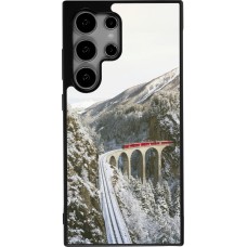 Samsung Galaxy S24 Ultra Case Hülle - Silikon schwarz Winter 25 Winter polar express