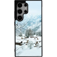 Samsung Galaxy S24 Ultra Case Hülle - Silikon schwarz Winter 25 Winter snowy landscape