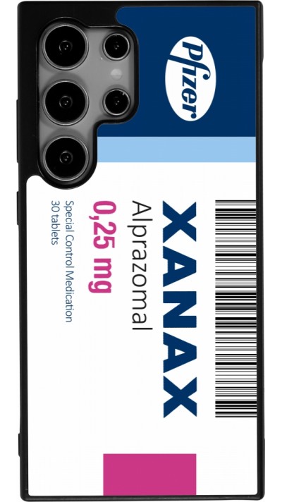 Samsung Galaxy S24 Ultra Case Hülle - Silikon schwarz Xanax Alprazolam 2025