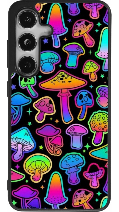 Samsung Galaxy S25 Case Hülle - Silikon schwarz Autumn 2024 magic mushrooms
