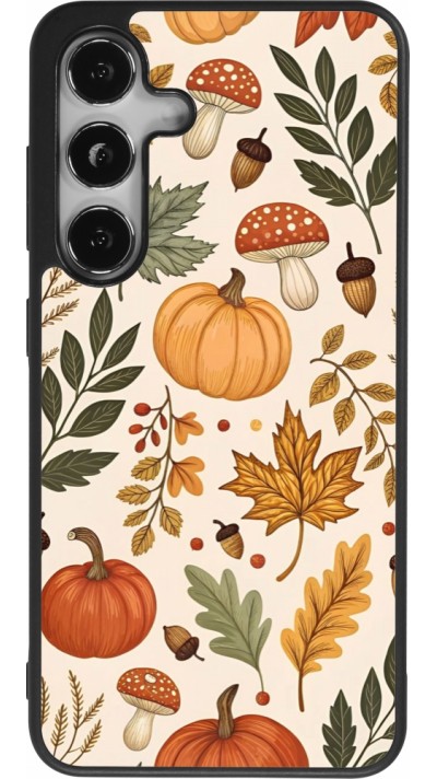 Samsung Galaxy S25 Case Hülle - Silikon schwarz Autumn 25 Autumn pattern