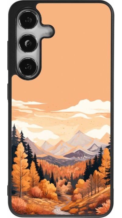 Samsung Galaxy S25 Case Hülle - Silikon schwarz Autumn 25 Mountains