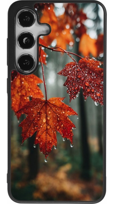 Samsung Galaxy S25 Case Hülle - Silikon schwarz Autumn 25 Rain