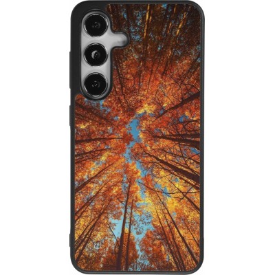 Samsung Galaxy S25 Case Hülle - Silikon schwarz Autumn 25 Trees