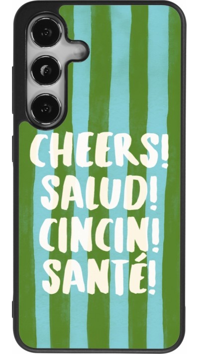 Samsung Galaxy S25 Case Hülle - Silikon schwarz Cheers 2026