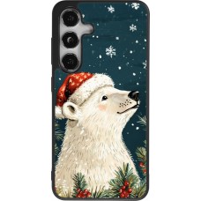 Samsung Galaxy S25 Case Hülle - Silikon schwarz Christmas 25 Bear