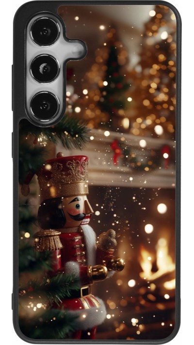 Samsung Galaxy S25 Case Hülle - Silikon schwarz Christmas 25 Xmas Nutcracker