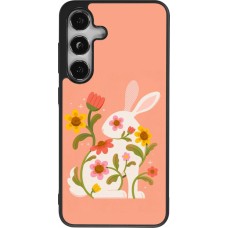 Samsung Galaxy S25 Case Hülle - Silikon schwarz Easter 2026 Rabbit collage