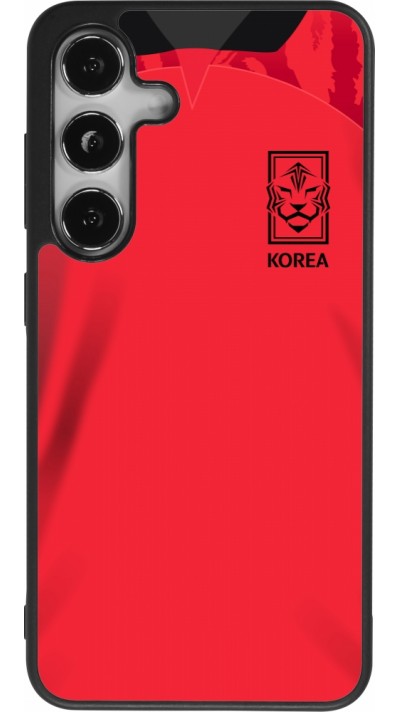 Samsung Galaxy S25 Case Hülle - Silikon schwarz Südkorea 2022 personalisierbares Fussballtrikot