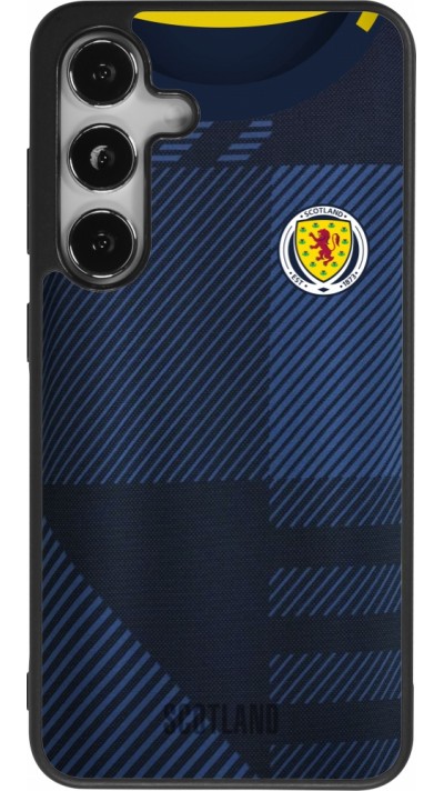 Samsung Galaxy S25 Case Hülle - Silikon schwarz Schottland personalisierbares Fussballtrikot