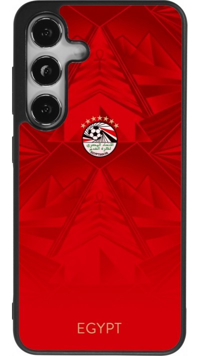 Coque Samsung Galaxy S25 - Silicone rigide noir Maillot de football E?gypte 2026 personnalisable