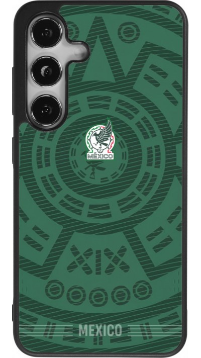 Samsung Galaxy S25 Case Hülle - Silikon schwarz Mexiko 2026 personalisierbares Fussballtrikot