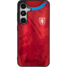 Samsung Galaxy S25 Case Hülle - Silikon schwarz Tschechische Republik personalisierbares Fussballtrikot