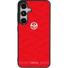 Samsung Galaxy S25 Case Hülle - Silikon schwarz Tunesien 2026 personalisierbares Fussballtrikot