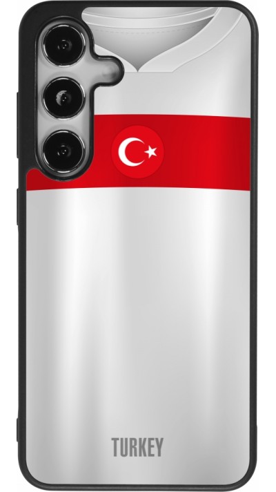Samsung Galaxy S25 Case Hülle - Silikon schwarz Türkei personalisierbares Fussballtrikot