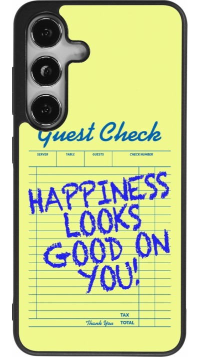 Samsung Galaxy S25 Case Hülle - Silikon schwarz Guest check 2026