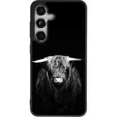 Samsung Galaxy S25 Case Hülle - Silikon schwarz Highland calf black