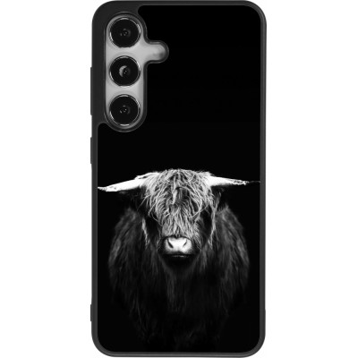 Samsung Galaxy S25 Case Hülle - Silikon schwarz Highland calf black