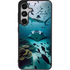 Samsung Galaxy S25 Case Hülle - Silikon schwarz Manta Lagune Reinigung