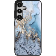 Samsung Galaxy S25 Case Hülle - Silikon schwarz Marble 04