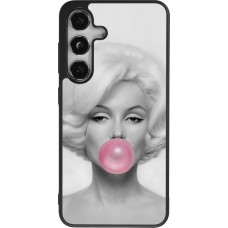 Samsung Galaxy S25 Case Hülle - Silikon schwarz Marilyn Bubble