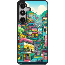 Samsung Galaxy S25 Case Hülle - Silikon schwarz Medellin Comuna 13 Kunst