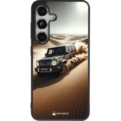 Samsung Galaxy S25 Case Hülle - Silikon schwarz Mercedes G Drift Wueste