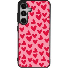 Samsung Galaxy S25 Case Hülle - Silikon schwarz Mom 2024 kleine Herzen