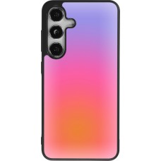 Samsung Galaxy S25 Case Hülle - Silikon schwarz Orange Pink Blue Gradient