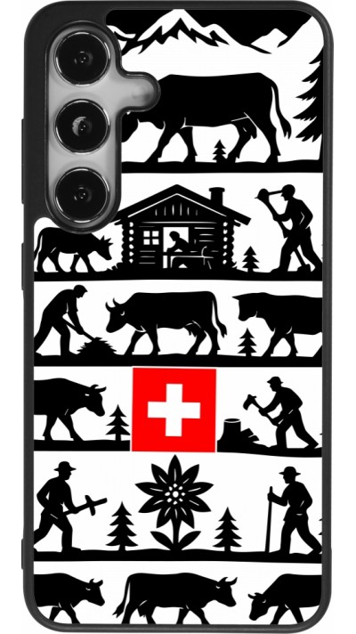 Samsung Galaxy S25 Case Hülle - Silikon schwarz Poya Schweiz 1
