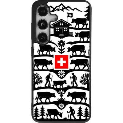 Samsung Galaxy S25 Case Hülle - Silikon schwarz Poya Schweiz 3