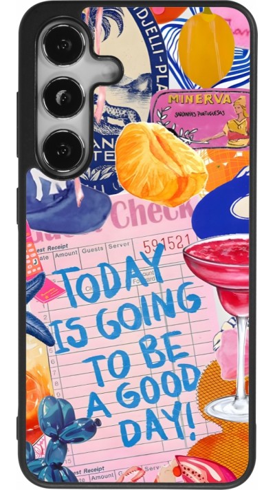 Samsung Galaxy S25 Case Hülle - Silikon schwarz Preppy Today is Going to be a good day