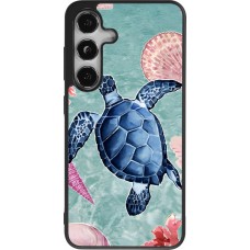 Samsung Galaxy S25 Case Hülle - Silikon schwarz Preppy Turtle