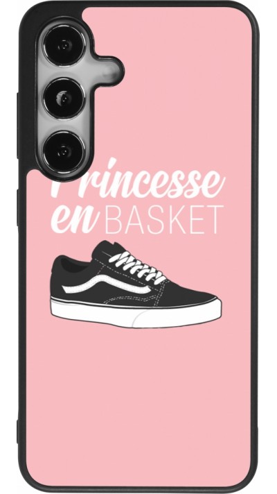 Samsung Galaxy S25 Case Hülle - Silikon schwarz princesse en basket