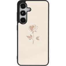 Samsung Galaxy S25 Case Hülle - Silikon schwarz Rosa Sand Minimalistisch