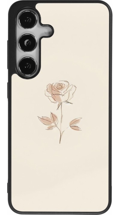 Samsung Galaxy S25 Case Hülle - Silikon schwarz Rosa Sand Minimalistisch
