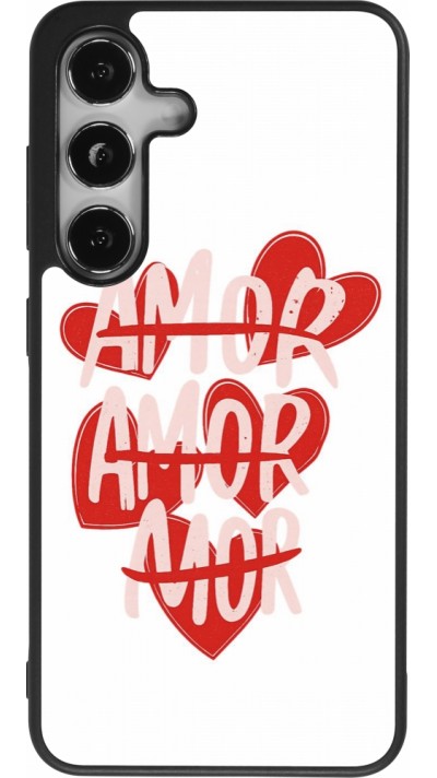 Samsung Galaxy S25 Case Hülle - Silikon schwarz Saint Valentines Day 26 Amor