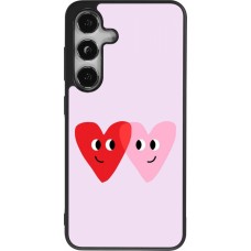 Samsung Galaxy S25 Case Hülle - Silikon schwarz Saint Valentines Day 26 Heart