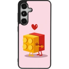 Samsung Galaxy S25 Case Hülle - Silikon schwarz Saint Valentines Day 26 Puzzle